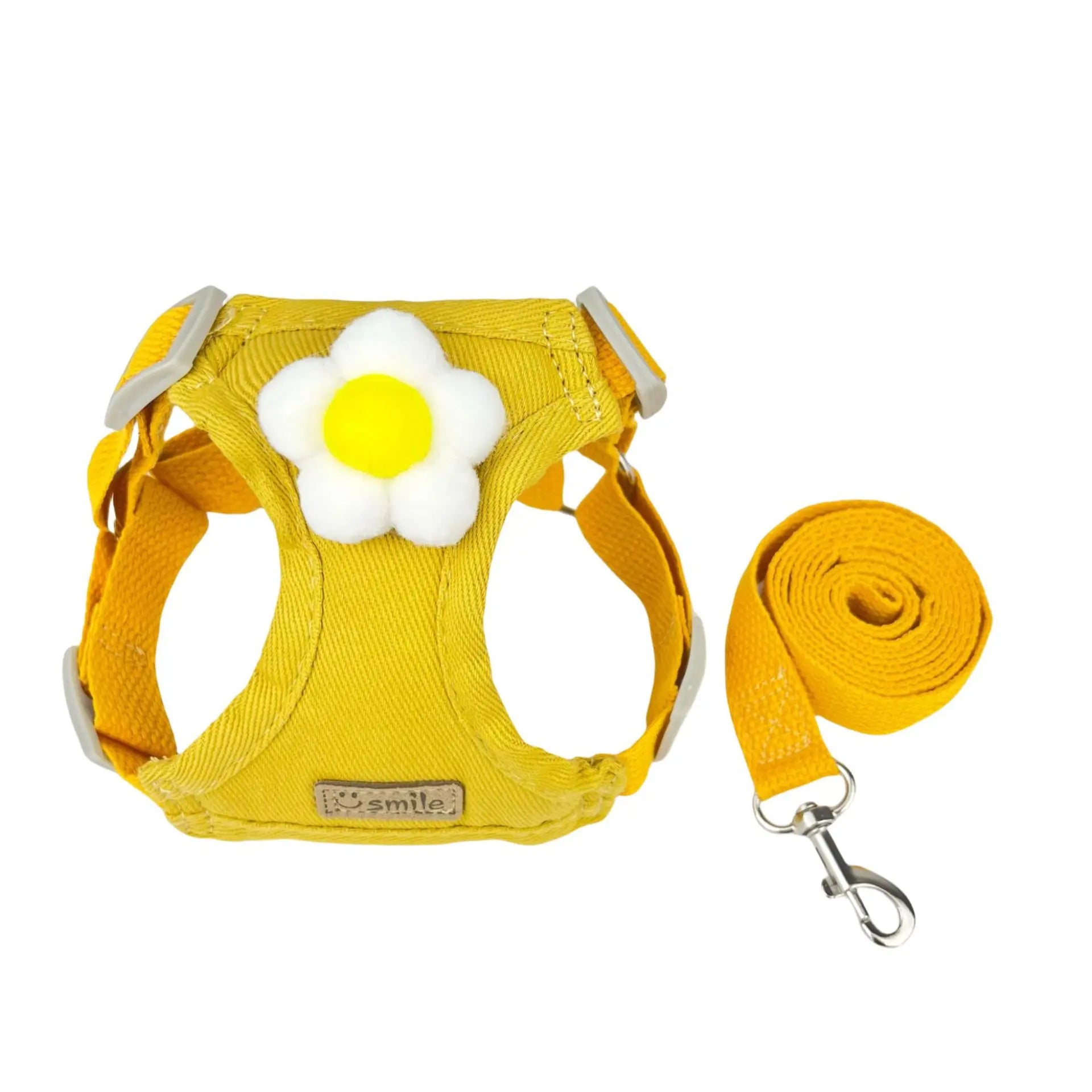 Macaron Breathable Soft Dog Harness – Adjustable Vest-Style Dog Harness and Leash Set Dog Accessories for Small Dogs Walking