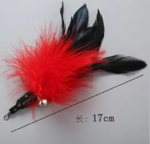 1/2pcs Funny Cat Stick Flower Bud Feather Sticks Cats Chaser Interactive Toys Fishing Rod Cat Toy Cat Accessories Pet Supplies