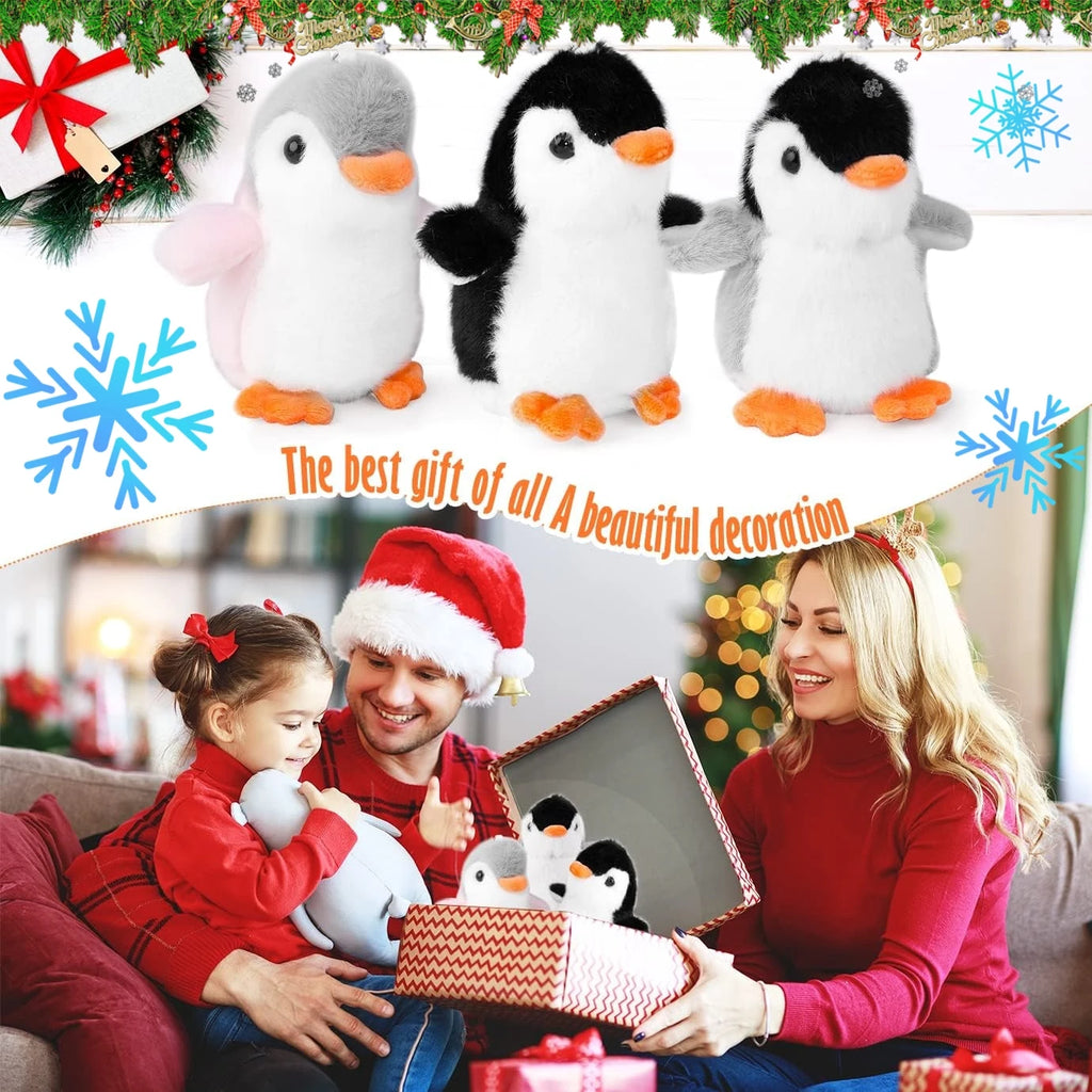 9-96Pcs Mini Stuffed Animal Penguin Plush Hanging Penguin Toys Small Penguin Keychain Valentine Stocking Stuffs Birthday Gifts