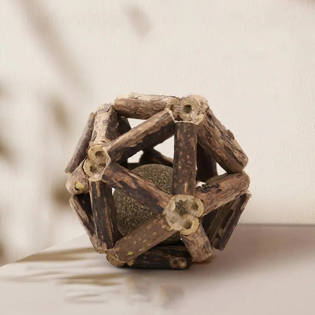 Catnip Silvervine Cat Toys Plaque Tartar Elimination Toys Natural Catnip Silvervine Ball Toy Set for Dental for Indoor for Teeth