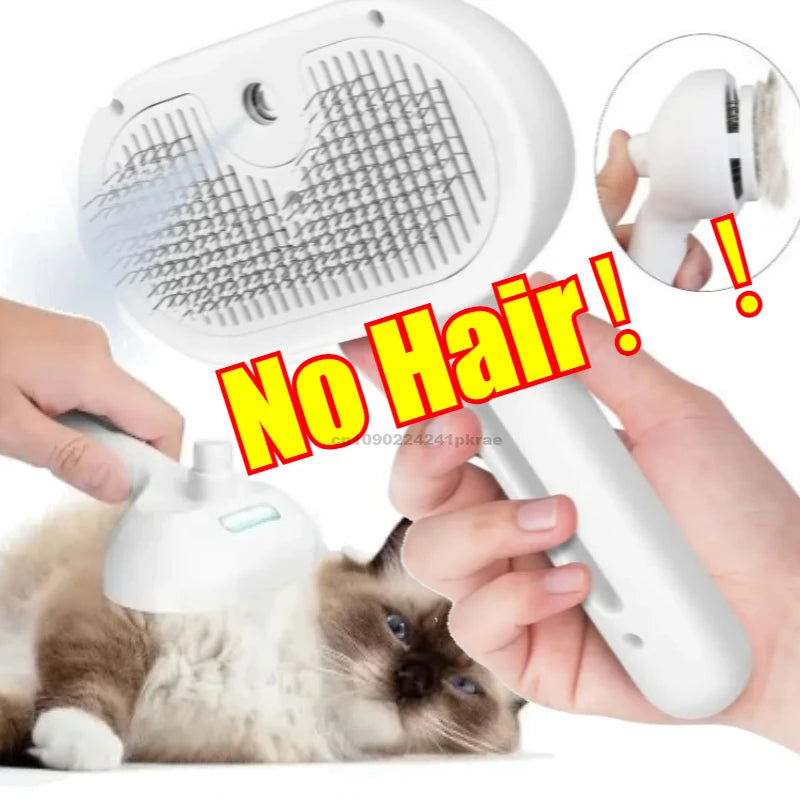 Spray Pet Hair Comb Pet Hair Remover Cleaning Brush Cats Grooming Dog Accessories Tools Dematting Water Mist Humidifier Comb