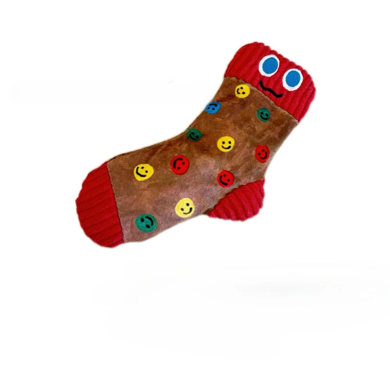 1pc, Plush Sock Dog Toys with Squeaker Dispenser - Chew Toys for All Breeds, Interactive Pet Chew Toys for Small & Medium Dogs.