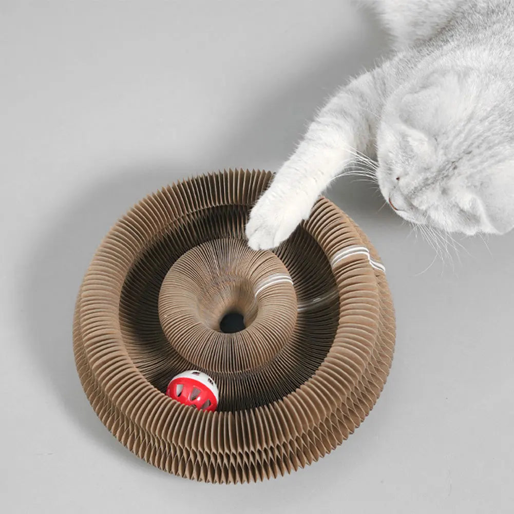 Magic Organ Cat Scratching Board Interactive Scratcher Cat Toy Foldable Cat Accordion Toy for Cats Grinding Claw Cat Accessories