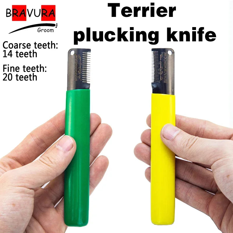 High-Quality Pet Groomer Dog Accessories Comb for Terrier Plucking Knife Steel Hair Pulling Tool Dog Beauty Supplies