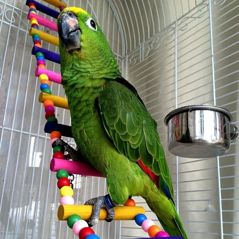 Bird Parrot Toys Ladders Swing Chewing Toys Hanging Pet Bird Cage Accessories Hammock Swing Toy for Bird Parrot