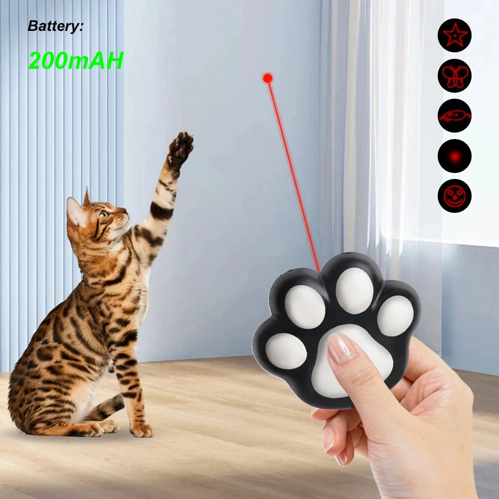 Pet Toys Cat USB Rechargeable Multifunctional Pet Laser Toy For Cats Interactive Funny Kitten Training Laser Toy Cat Accessories