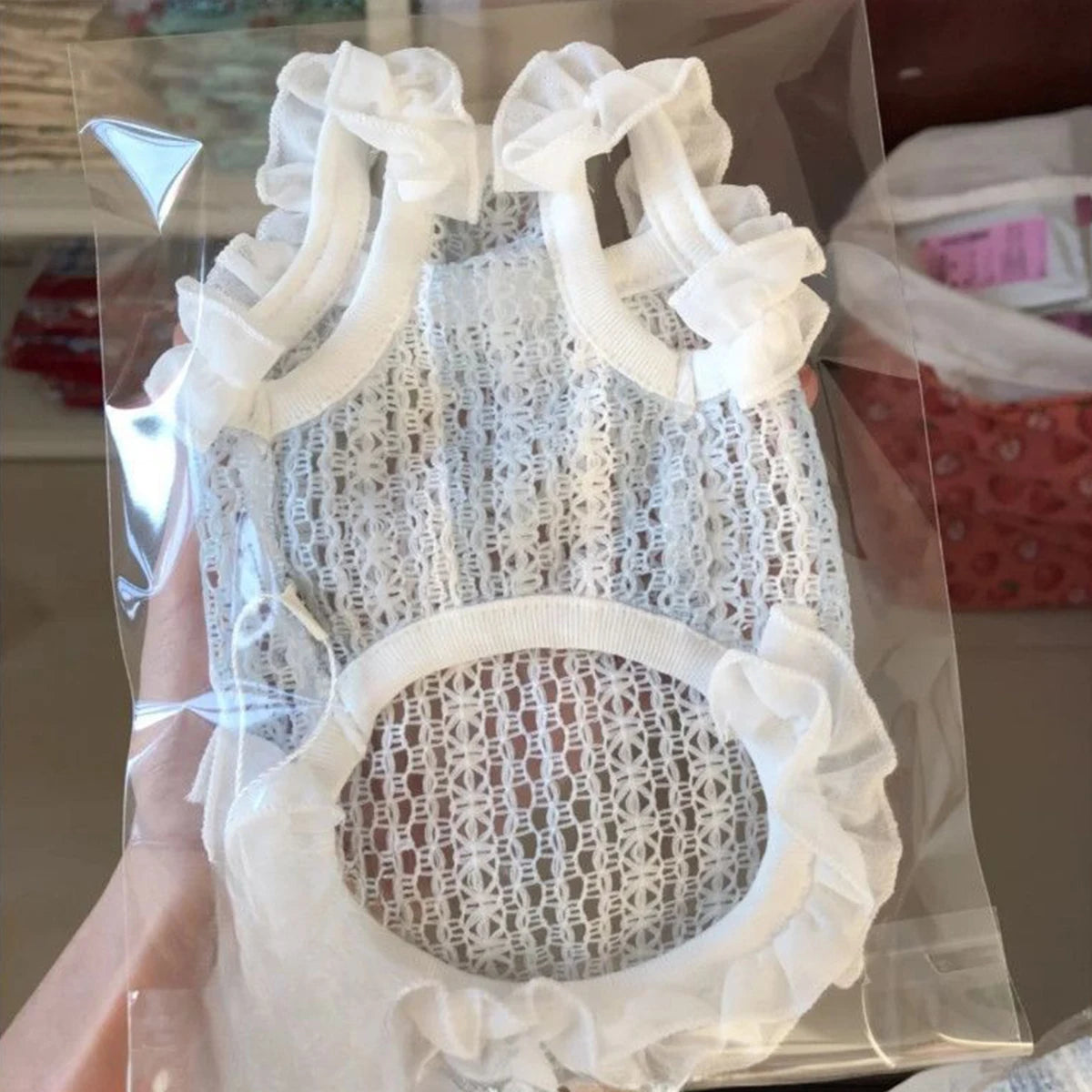 Dog Clothes Summer Cooling Cat Clothing Lace Puppy Sleveless Soft Dog Vest for Chihuahua Cute Cat Vest Dog Accessories