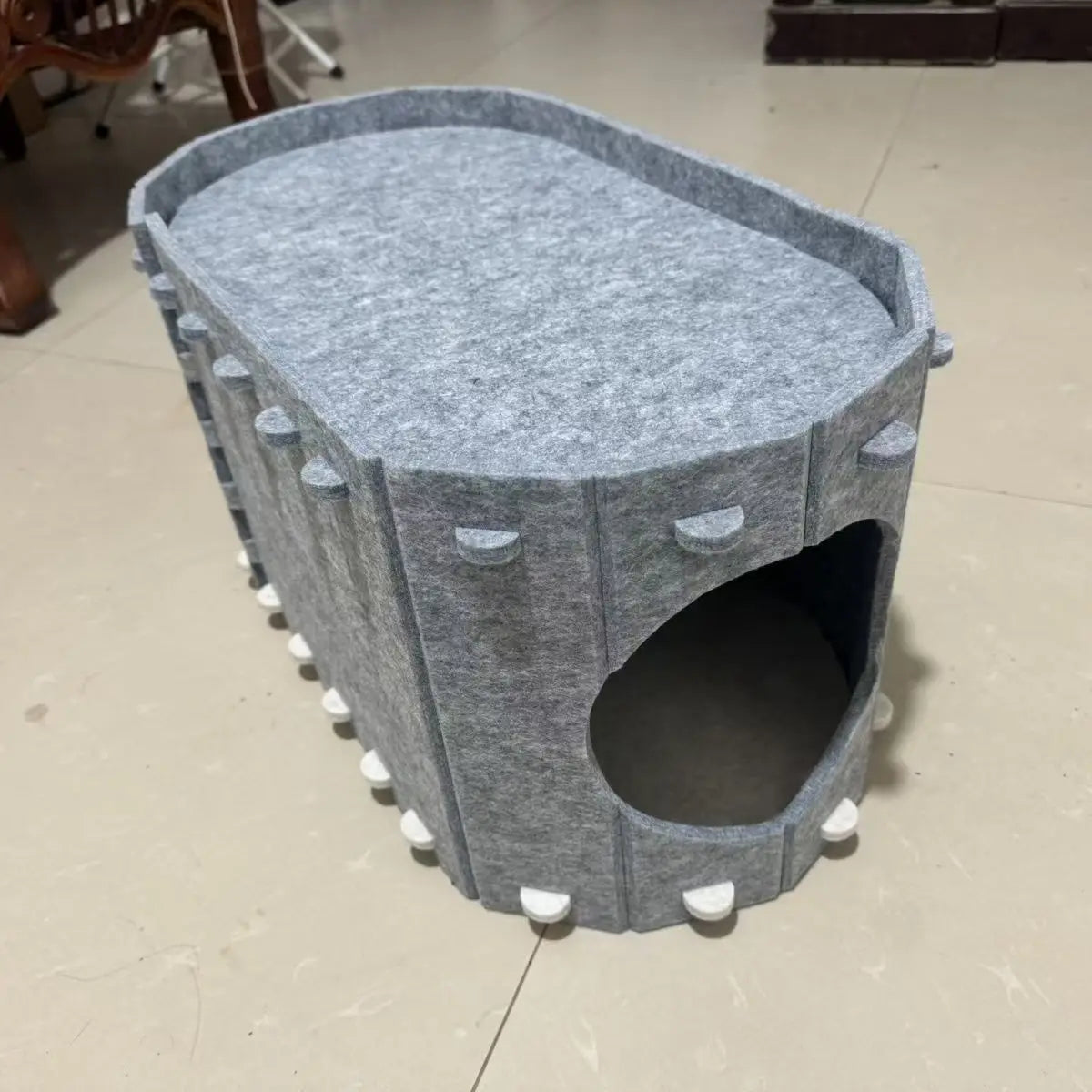Felt Cat Bed Wear Resistant Pet House Detachable Cat Amusement Park Pet Shelter All Season Universal Pet House Cat Accessories