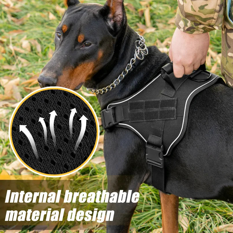 Tactical Military Vest Pet German Shepherd Golden Retriever Tactical Training Dog Accessories Dog Harness for Large Dogs