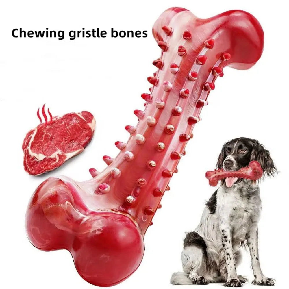 Dog Toys Teeth Sharpening Cleaning Dog Bones Natural Rubber Training Stiff Durable Chew Toys for Medium Large Dogs Pets Supplies