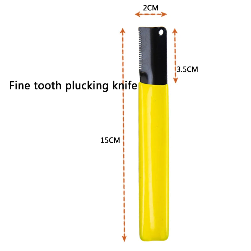 High-Quality Pet Groomer Dog Accessories Comb for Terrier Plucking Knife Steel Hair Pulling Tool Dog Beauty Supplies